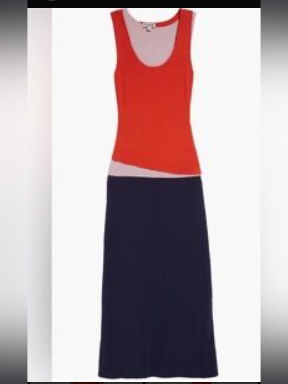 New STAUD Red Tank Top with Navy Maxi Size XL but a good for M